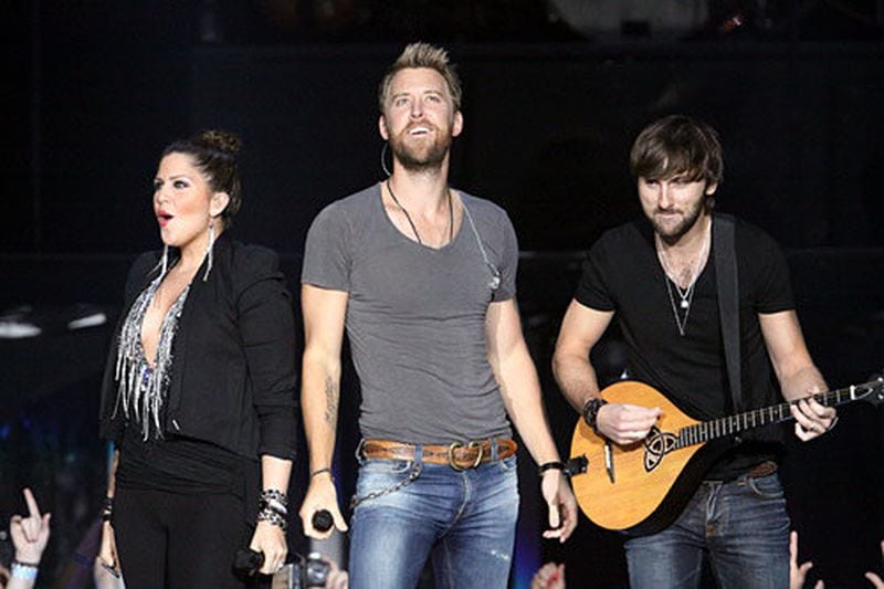 Lady Antebellum at Gwinnett Arena (now Gas South Arena) in 2012.