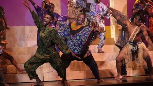 “Black Nativity” includes African dancing and drumming, as well as traditional hymns. The show runs through Dec. 20. CONTRIBUTED