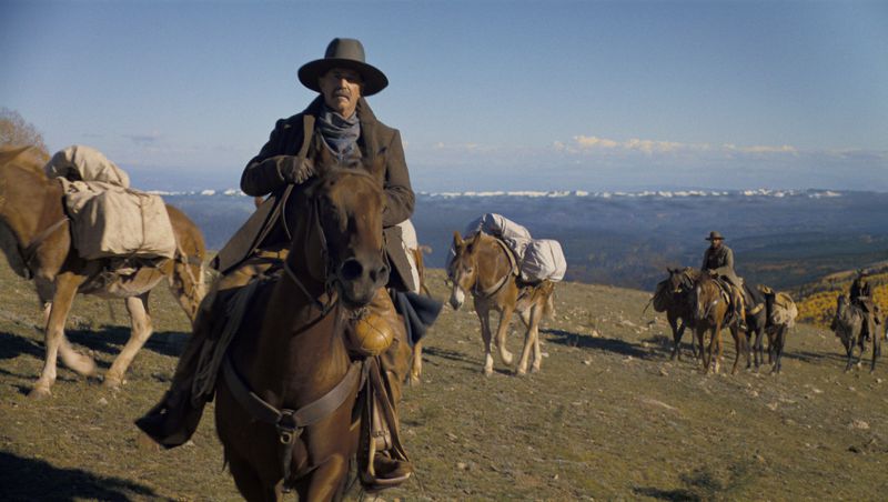 This image released by Warner Bros. Pictures shows Kevin Costner in a scene from "Horizon: An American Saga - Chapter 1." (Warner Bros. Pictures via AP)