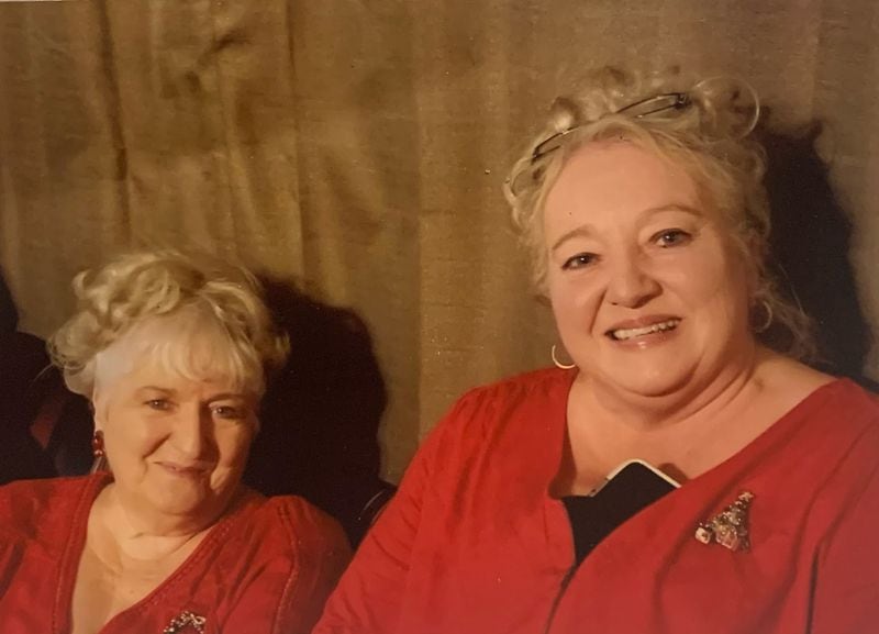 Rhonda Hudson, right, and her mother Linda Lee Lewis got COVID-19 in 2020. They're seen here together on Christmas in 2019. While Hudson survived after a long hospital stay, her mother died. (Contributed)