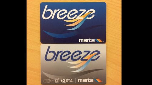 Silver MARTA Breeze Cards will completely replace blue cards July 9. Blue cards can’t be reloaded after March 31.