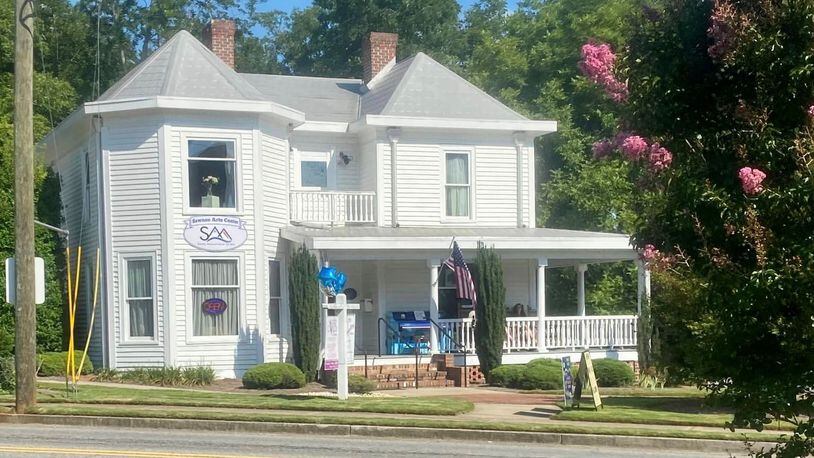 Midnight on June 10 is the online deadline to enter photos of artwork for the “Summer in the City” community art show at the Historic Brannon Heard House shown here, 111 Pilgrim Mill Road, Cumming. (Courtesy of Cumming Arts Center)