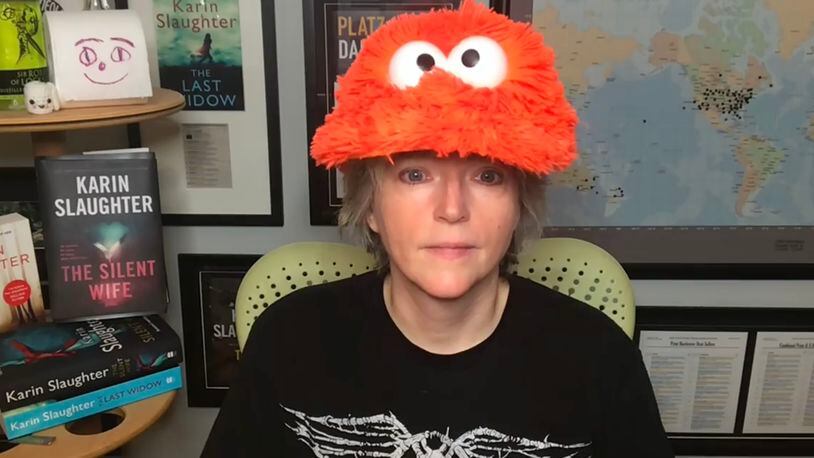 Atlanta crime writer Karin Slaughter shows her lighter side in videos posted to her social media accounts. Contributed