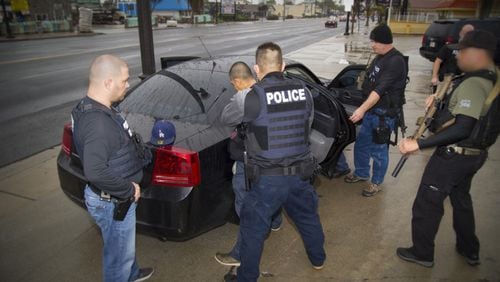 Federal immigration authorities arrested more than 680 unauthorized immigrants, including 87 in Georgia, as part of a nationwide operation in February. RON ROGERS/U.S. Immigration and Customs Enforcement