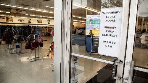 Goodwill of North Georgia joined the growing list of retailers that are closing because of the virus, temporarily shutting down its more than 65 stores in the region starting Monday. STEVE SCHAEFER / SPECIAL TO THE AJC