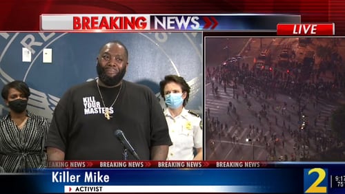 Rapper Killer Mike spoke out against the killing of George Floyd and against rioters in the city of Atlanta.