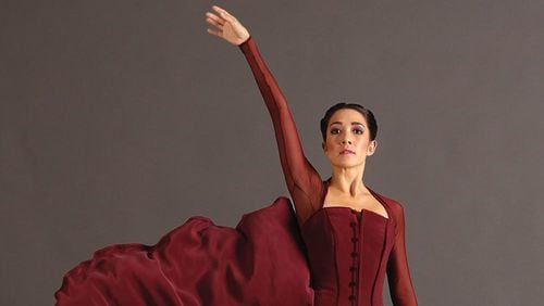 Rachel Van Buskirk appears in Liam Scarlett's "Vespertine." PHOTO CREDIT: Charlie McCullers, courtesy of Atlanta Ballet.