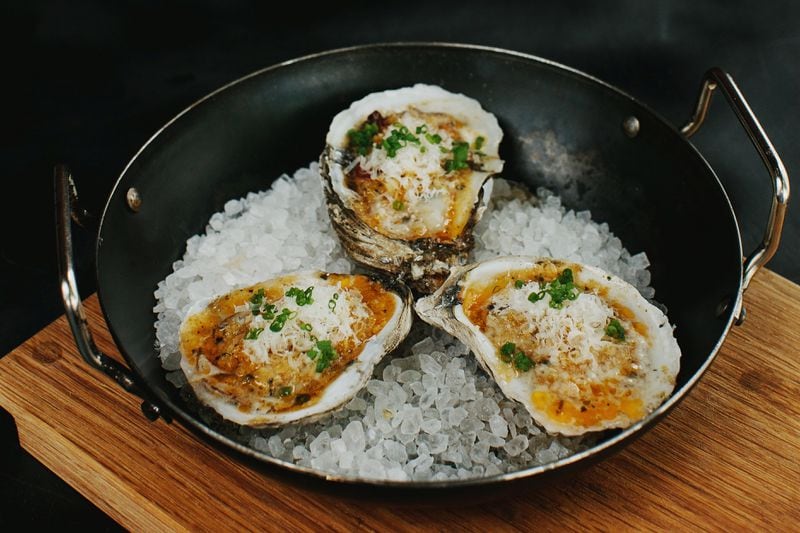 Baked oysters from The Optimist.