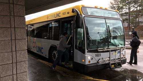 File Photo: Cobb County's CobbLinc bus system. (AJC)