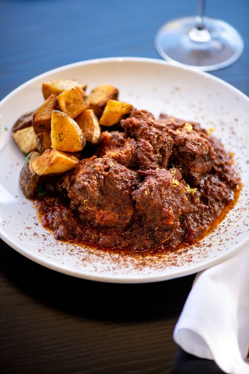 Fans of braised oxtail won't want to miss Tre Vele's Coda Alla Vaccinara. (Mia Yakel for The Atlanta Journal-Constitution)