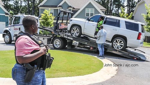 The Cobb County Sheriff’s Office was executing a search warrant at a home on Zachary Court when a man said he had explosives in his SUV. The Cobb police bomb squad was called to the scene.