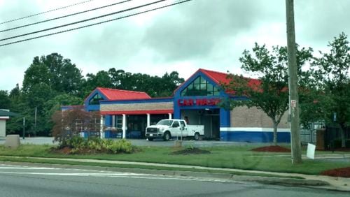 Hometown USA Car Wash and Lube will be losing the bright red, white & blue exterior colors in Lawrenceville. Courtesy City of Lawrenceville