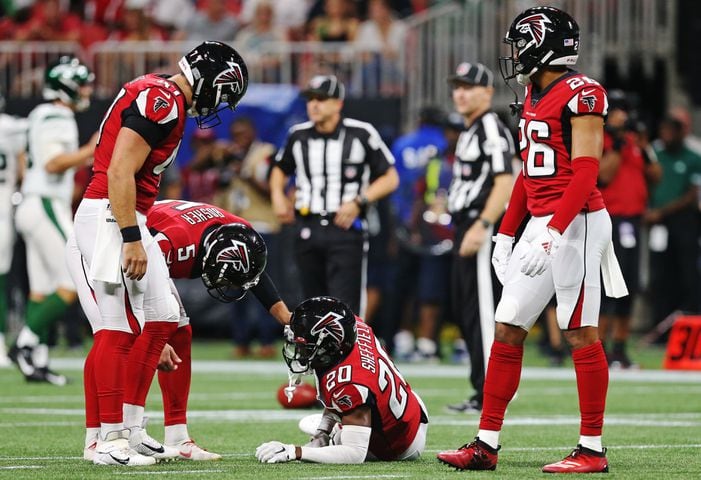 Photos: Falcons lose to Jets in third exhibition game