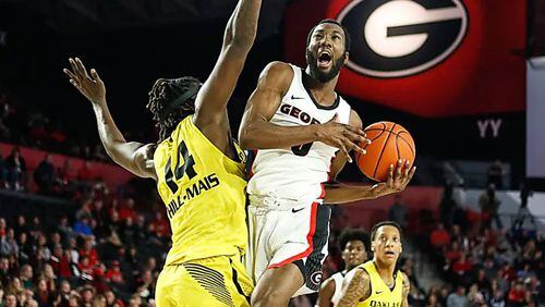 Georgia senior point guard William Jackson enjoyed a season-high scoring night against Oakland. (Kristin M. Bradshaw/UGA Sports)