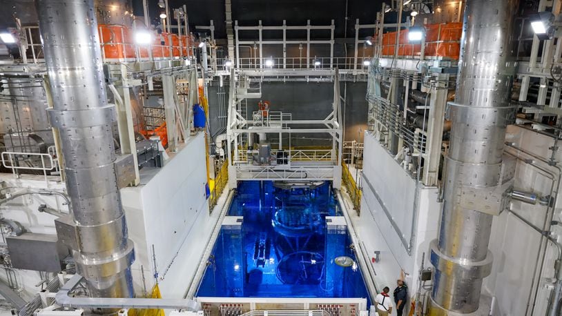 The reactor fuel pool is shown inside Plant Vogtle's Unit 3 near Waynesboro on Friday, October 14, 2022. (Arvin Temkar / arvin.temkar@ajc.com)
