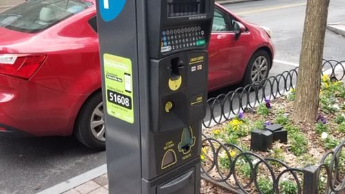 A parking meter in Atlanta