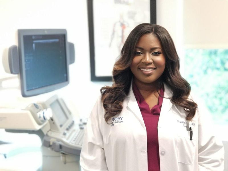 Dr. Olamide Alabi splits her time between Emory Healthcare and the 
Atlanta Veterans Administration Medical Center. She was the lead author of the study of peripheral artery disease (PAD) and amputations.