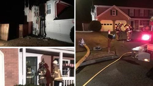 Gwinnett County firefighters battled several fires early New Year's Day.