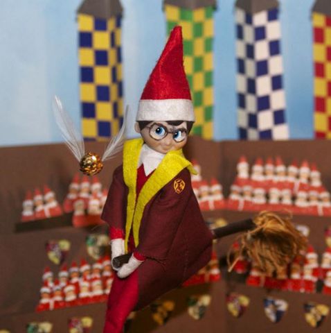 Elf on the Shelf in classic movie scenes