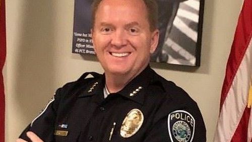 Announcing his resignation on Feb. 1, Powder Springs Police Chief Tony Bailey (shown here) will be replaced by the city's Major Lane Cadwell as the acting police chief. (Courtesy of Powder Springs)