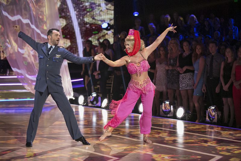 DANCING WITH THE STARS - "Episode 211A" - In the two-hour season finale on TUESDAY, NOVEMBER 24 (9:00-11:00 p.m., ET), the three finalists advanced to the final stage of the competition. In the last element of competition, the couples performed a new routine as part of a "24-Hour Fusion Challenge." The remaining couples fused two contrasting dance styles that they've performed this season and had less than 24 hours to prepare that dance for judges' points. (ABC/Adam Taylor) TONY DOVOLANI, KIM ZOLCIAK BIERMANN