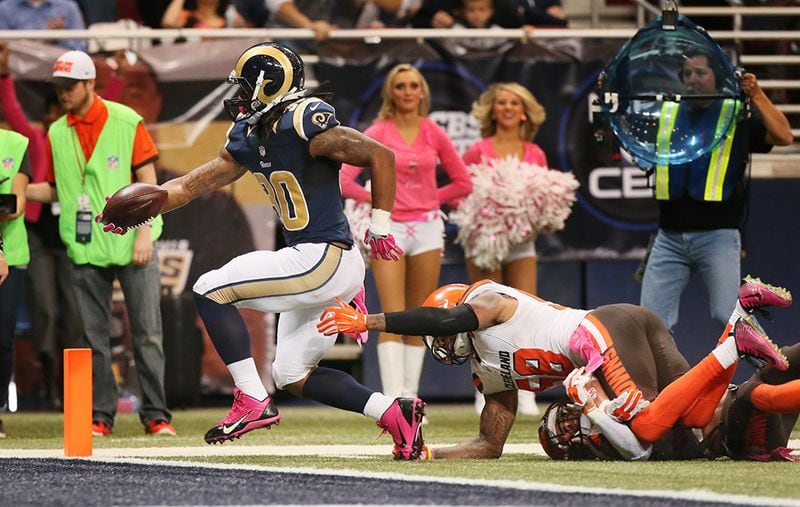 Here's Todd Gurley form last season as a St. Louis Rams. (Chris Lee/St. Louis Post-Dispatch)