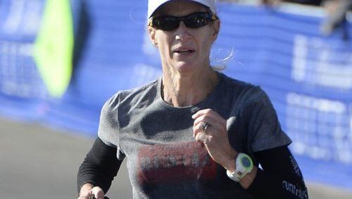 Molly Friel of Fresno, Calif., competes in a 2014 file image. At 50, she is the second-oldest woman ever to qualify for the Olympic Marathon Trials. (Mark Crosse/Fresno Bee/TNS)
