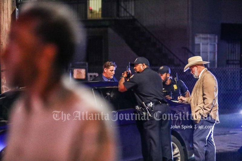 Atlanta police said they were focusing on the two scenes Friday morning and had not identified any obvious suspects.