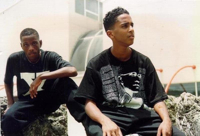 A 13-year-old Ryon Horne (front) with his childhood friend and former dance partner, Cleotis Rogers, in Miami. 
Rogers died in 1998. "This film would have been a dream come true for him," Horne said. 
