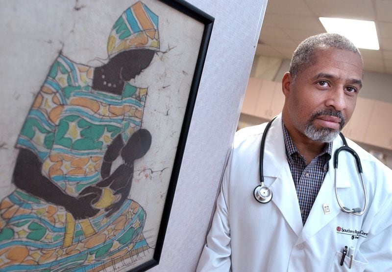 Dr. M. Dawud Jeffries cq, an ob-gyn who for years has been helping undo the damage done to Somali and other African women who have been circumcised (female genital mutilation).  For Jane Hansen story on female genital mutilation. (RICH ADDICKS/STAFF)