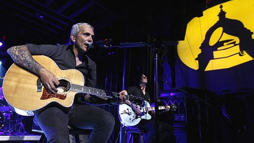 Musician Art Alexakis, of Everclear, performs with the band at the Grammy's Rock The Conventions concert in Denver.