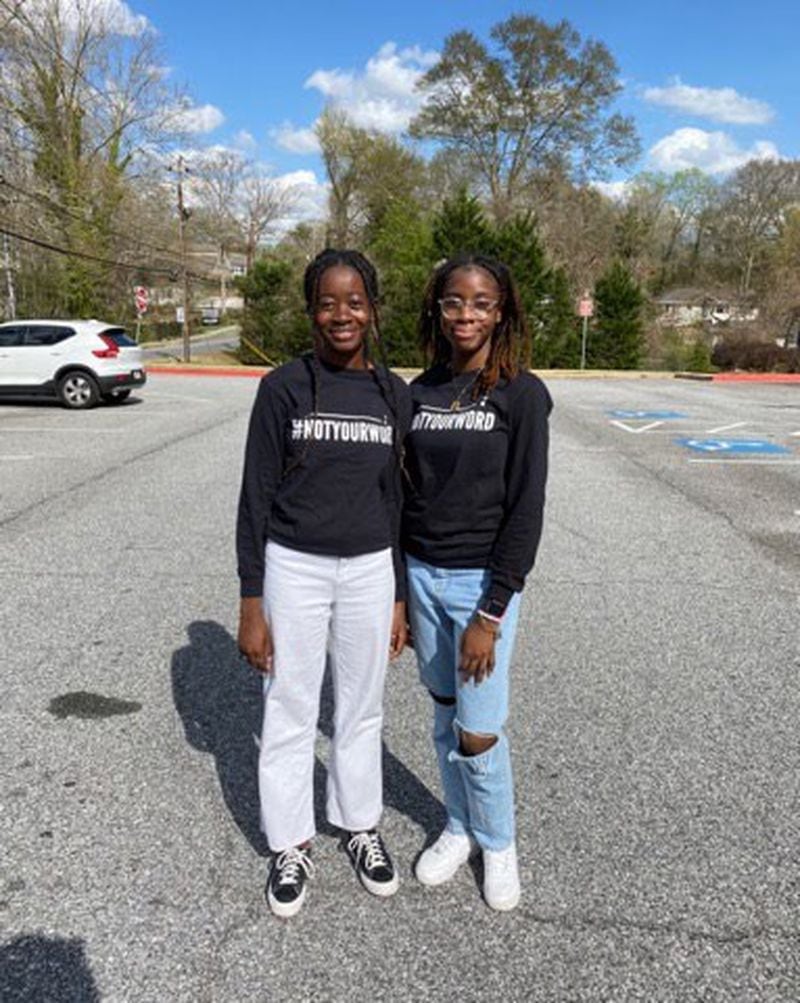 Campbell High School seniors Kezia Kennedy (left) and Radiya Ajibade say Cobb schools have a history of tolerating hate. They want that to change. (Courtesy of Kezia Kennedy)
