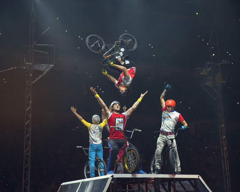 Ringling Bros. and Barnum & Bailey’s Presents Circus Xtreme features BMX riders, among other things. CONTRIBUTED BY FELD ENTERTAINMENT