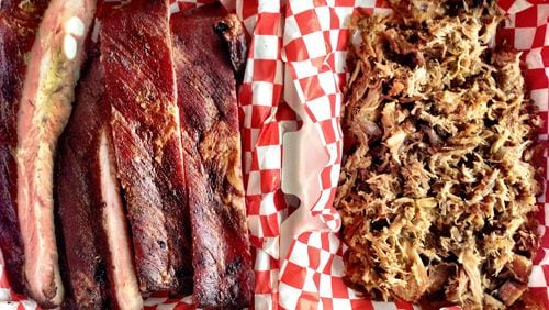 Pitmaster Bryan Furman smokes pork ribs and pasture-raised whole hogs at B’s Cracklin’ BBQ.