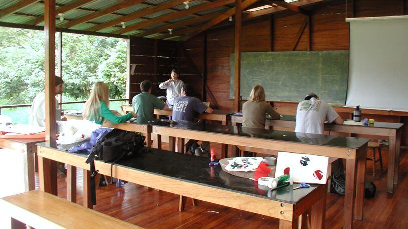 Open-air classroom at UGA's Ecolodge San Luis and Research Station in Costa Rica. AJC FILE PHOTO