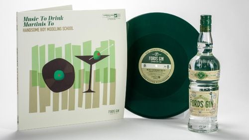 Fords Gin created a seven-track LP of music that's good for a martini-drinking session and bundled it with a bottle of a modern take on London dry gin. Courtesy of Fords Gin