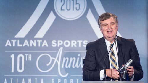 Georgia Tech coach Paul Johnson, who won top coaching honors in the ACC (for the third time) and at this year’s Atlanta Sports Awards, is coming off an 11-3 season. (Photo by Branden Camp)