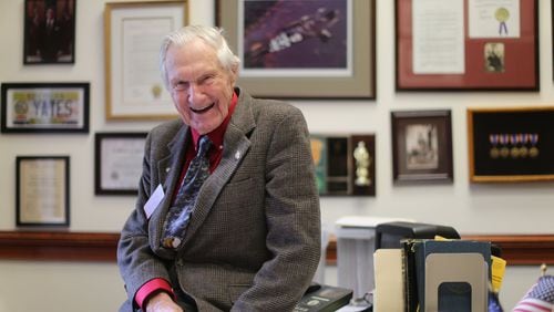 State Rep. John Yates, R-Griffin, who was the last World War II veteran serving in the Georgia Legislature. He’s pictured here in 2016, when he was 94 years old.