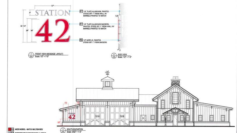 Milton recently approved a $27,009  contract with Oakhurst Signs and Graphics to design, manufacture, and install interior and exterior signage at Milton Fire Station 42. COURTESY CITY OF MILTON