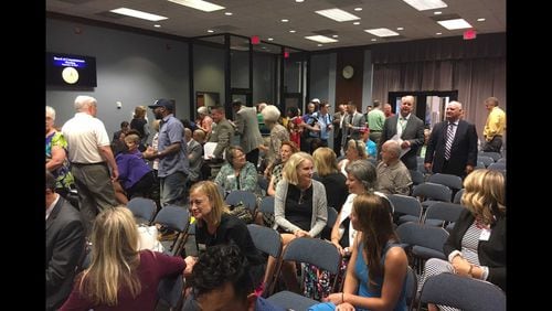 Dozens spoke at the Friday, Sept. 22, 2017, meeting where Cobb County commissioners voted on the 2018 budget.