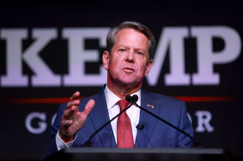 Republican Gov. Brian Kemp has said he opposes legalizing casino gambling but that he wouldn’t take action to stop legislators from seeking a constitutional amendment that voters would have to approve. (Joe Raedle/Getty Images/TNS)