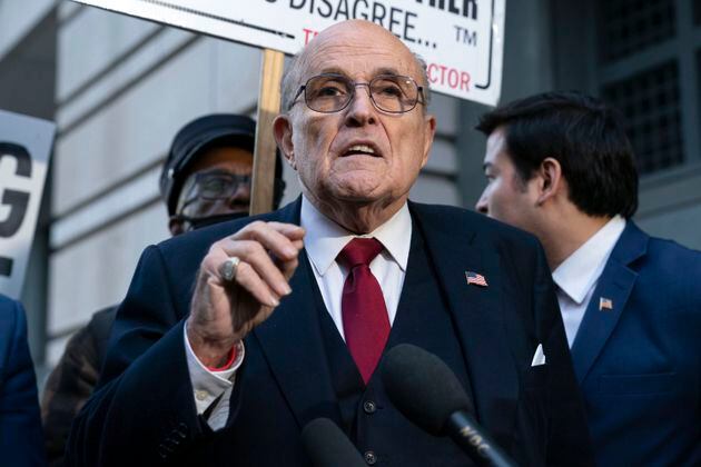Rudy Giuliani would be permanently barred from spreading false voting fraud allegations against two former Fulton County election workers under an agreement filed in federal court Tuesday. (AP File Photo/Jose Luis Magana,)