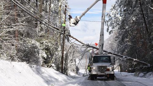 Power outages in the winter are often caused by ice on trees and power lines.