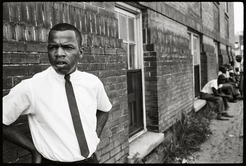 John Lewis, Clarksdale Miss, 1963. Steve Schapiro was a young photographer on assignment for Life magazine when he captured this now iconic image of Lewis. The image is part of "Steve Schapiro: In Celebration of the Fire Next Time," currently on view at Jackson Fine Art.