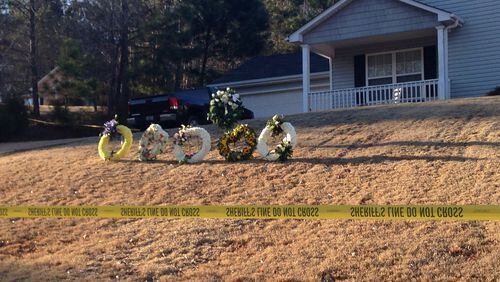 Five people were shot to death in this house in Troup County on Jan. 29. It was one of 19 mass shootings so far in Georgia this year. (Photo by Channel 2 Action News)