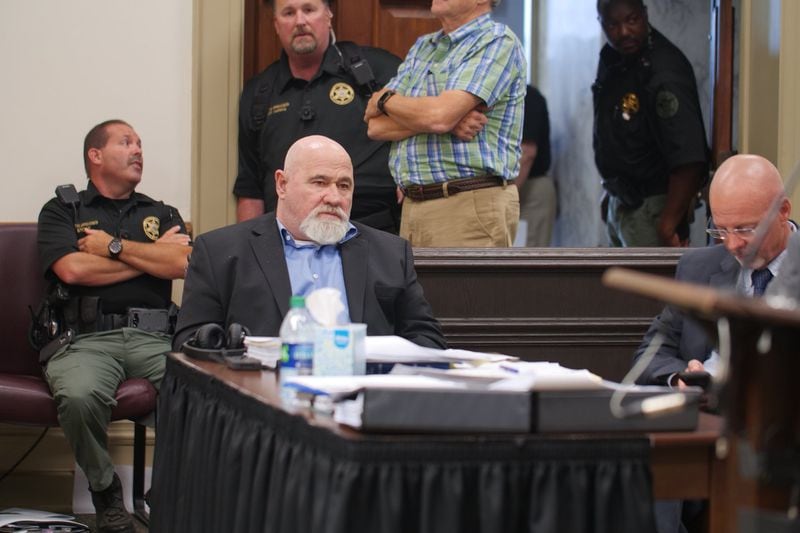 Defendant Franklin Gebhardt during a break in jury selection at Spalding County Superior Court on Monday, June 18, 2018. 