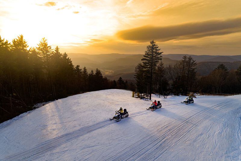 Nestled atop a 4,848-foot range in West Virginia, the Snowshoe Mountain Resort offers a variety of winter activities.
Courtesy of Snowshoe Mountain.