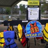 Seven life jacket loaner stations opened this week around the Chattahoochee Valley where people may borrow the life jackets at no cost, and then return them at the end of the day. (Photo Courtesy of Mike Haskey)