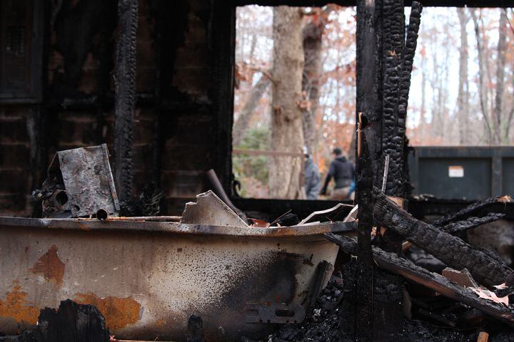 Tiny house burned in Clarkesville