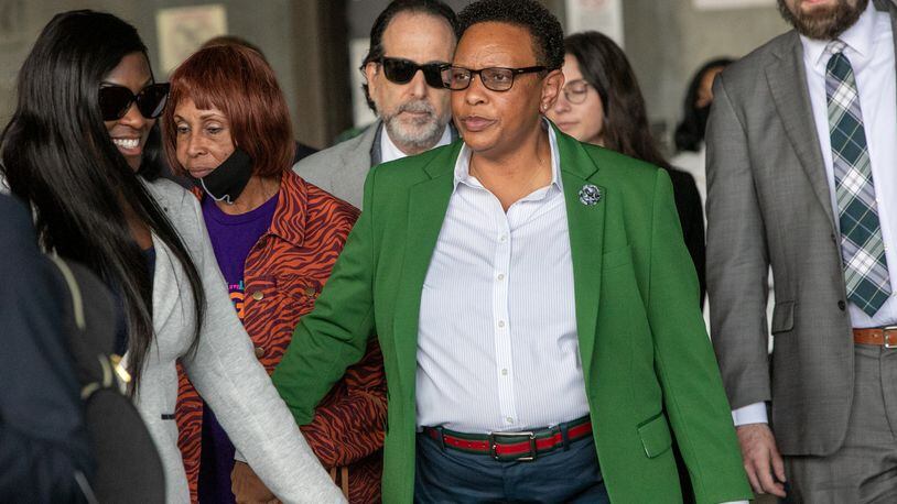Sentencing for Pastor Mitzi Bickers, who was convicted in March on nine of 12 federal charges related to a cash-for-contracts scheme at Atlanta City Hall, has been rescheduled to early September. (Jenni Girtman for The Atlanta Journal-Constitution)